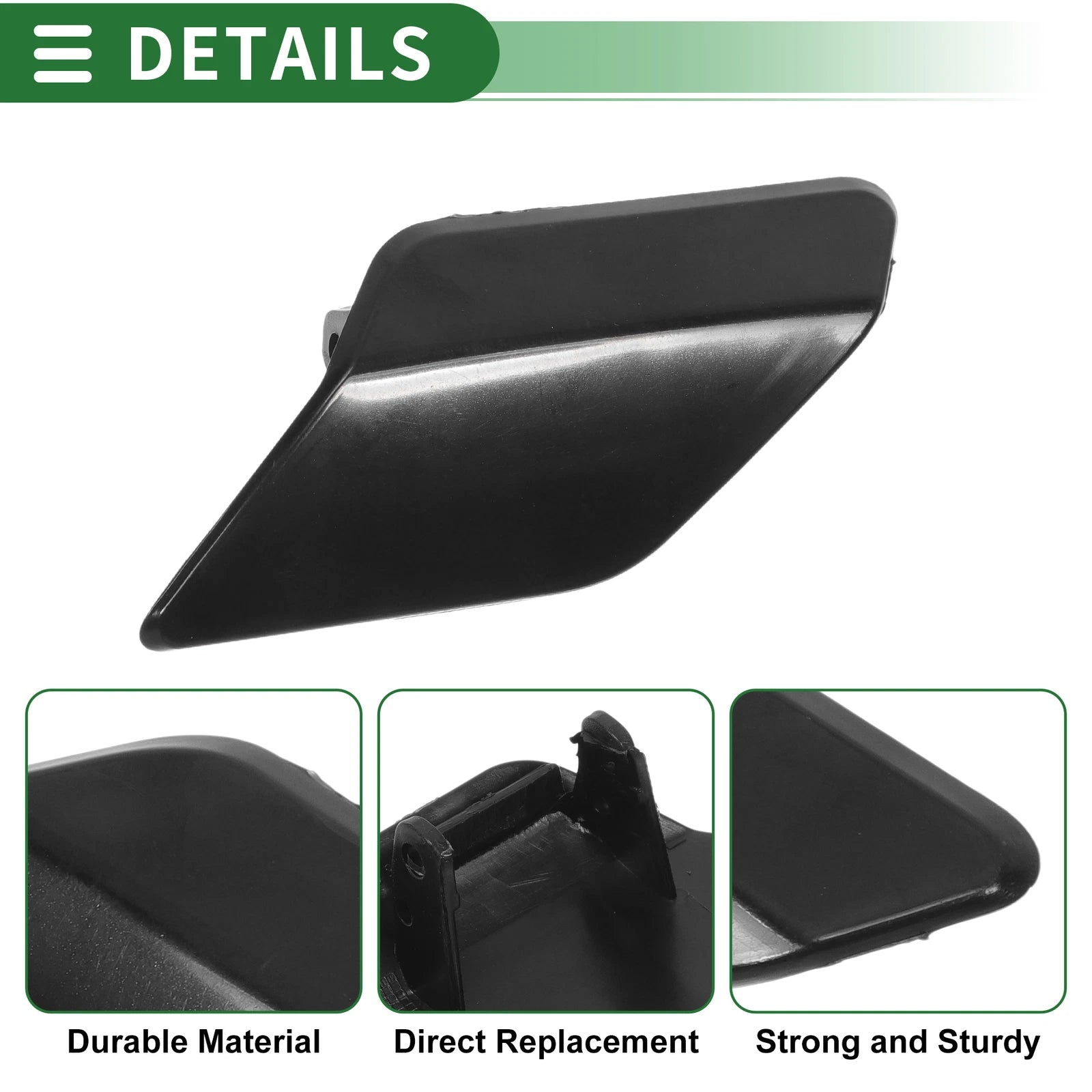 Front Left Washer Nozzle Cover Cap for VW Golf VI (2008–2012) 1 Pcs