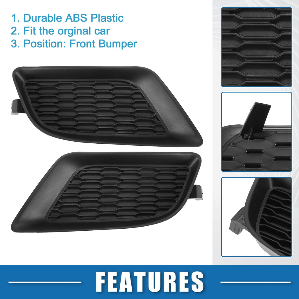 Fog Light Grille Cover Kit Front Left Right for Dodge Charger (2011–2014)