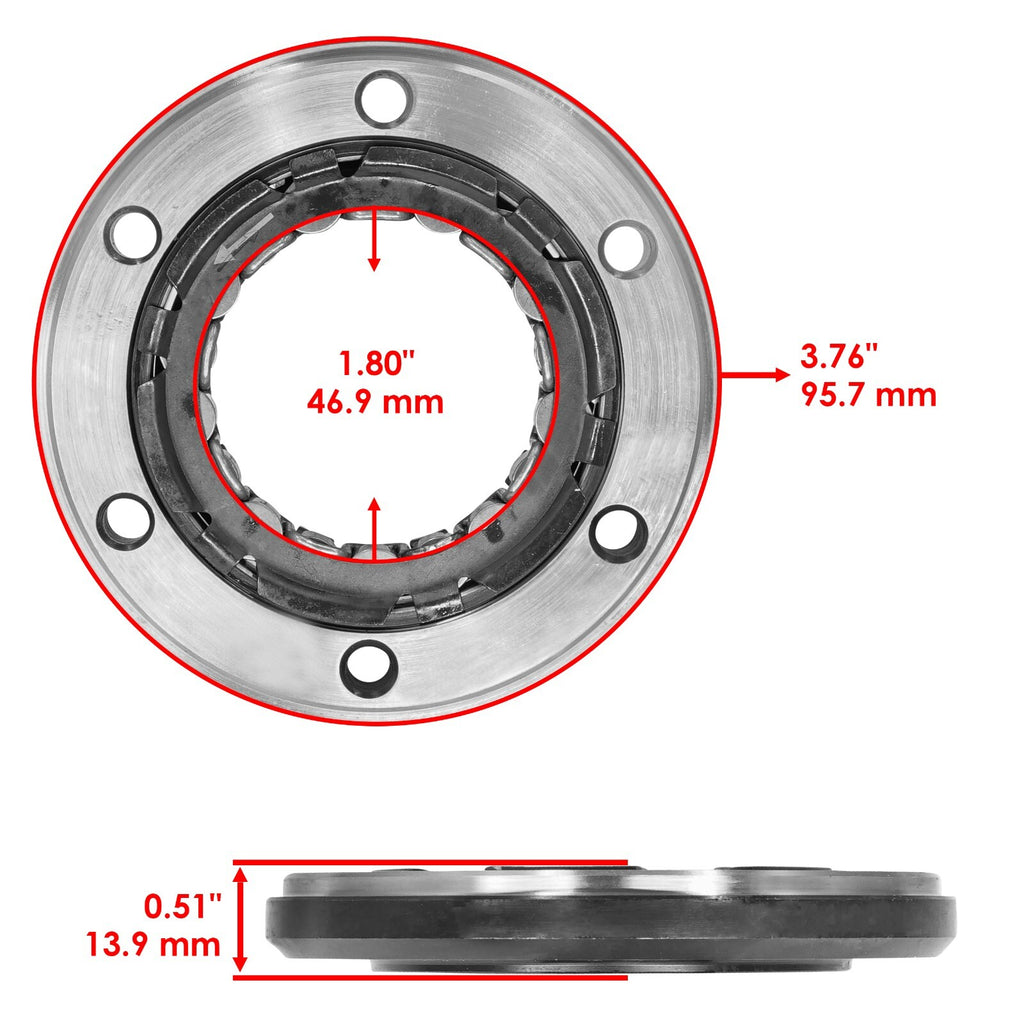 Starter Clutch Sprag and Gasket Replacement for Honda TRX300FW (1988–2000)