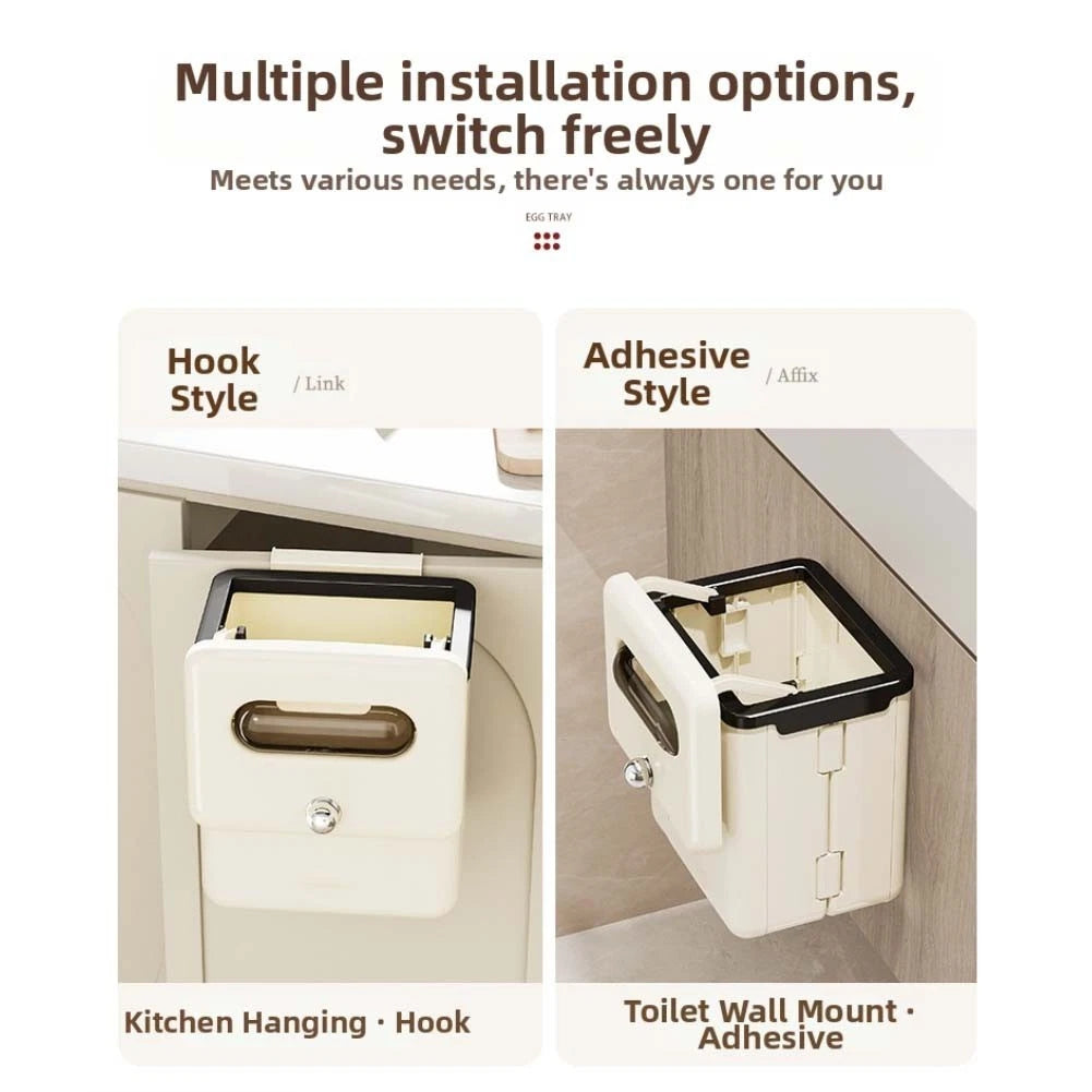 Wall Mounted Portable Trash Bin for Kitchen Bathroom Toilet (2010–2023)