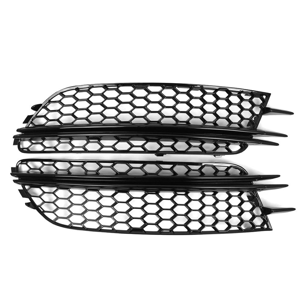 Honeycomb Front Bumper Grill with Fog Lights for Audi A6 C7 (2012–2015)