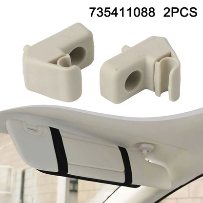 2X Sun Visor Bracket Holder for Fiat Grande Punto (2005–2018)
