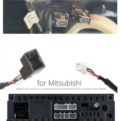 Car Radio Wire Harness Cable for Mitsubishi Pajero ASX (2010–2023)