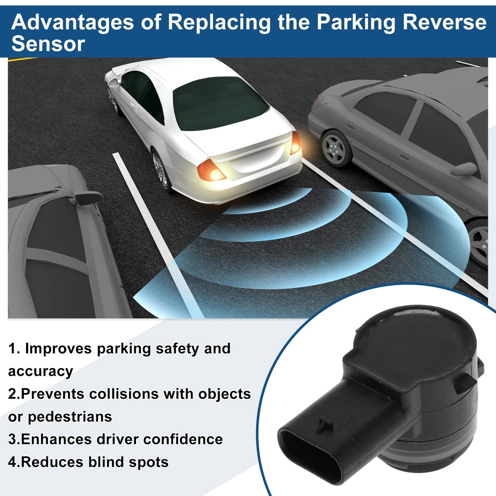 Reverse Backup Parking Sensor No.66209274427 for Audi A3 (2013–2016)