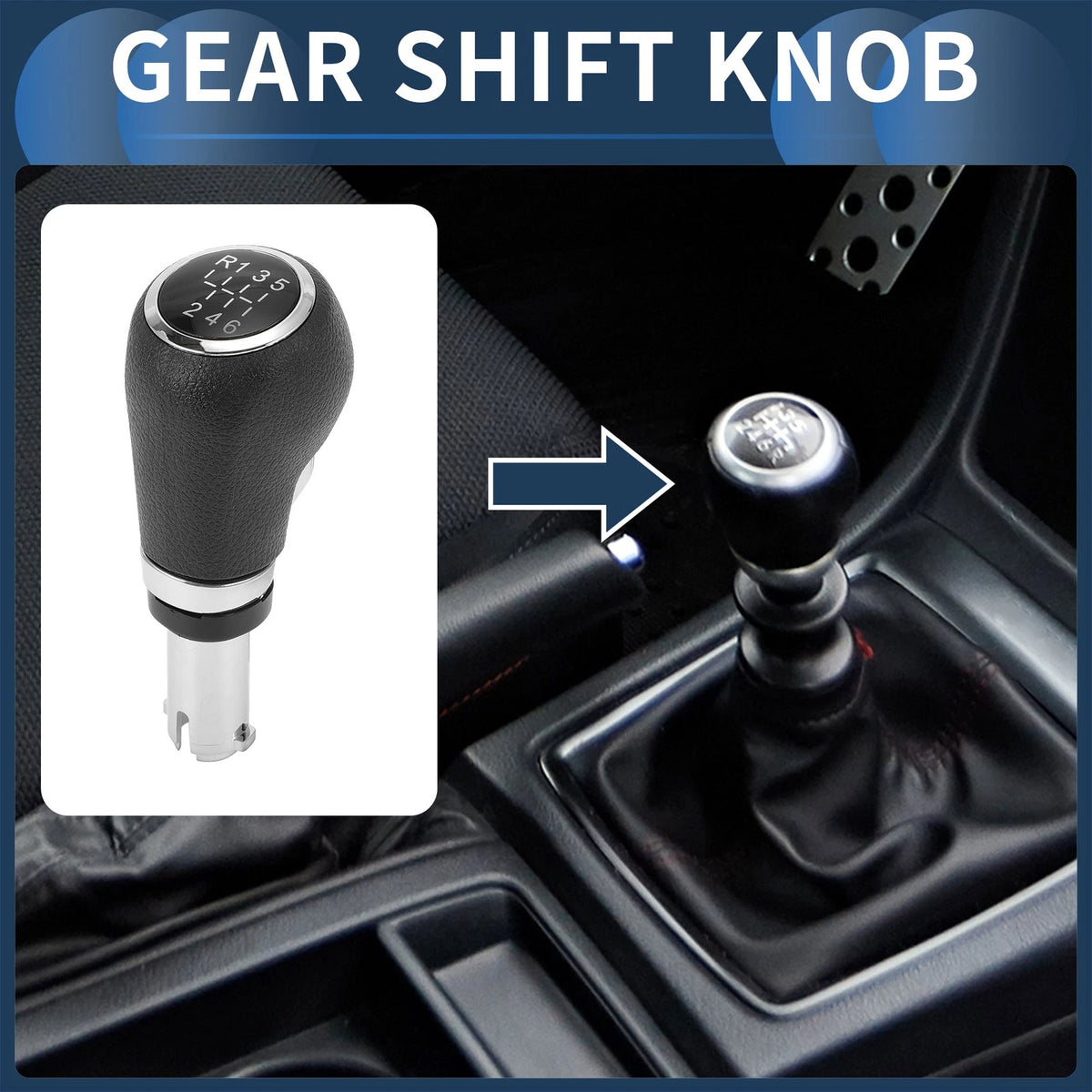 6 Speed Manual Gear Shift Knob Replacement for Chevrolet Trax (2013–2020)