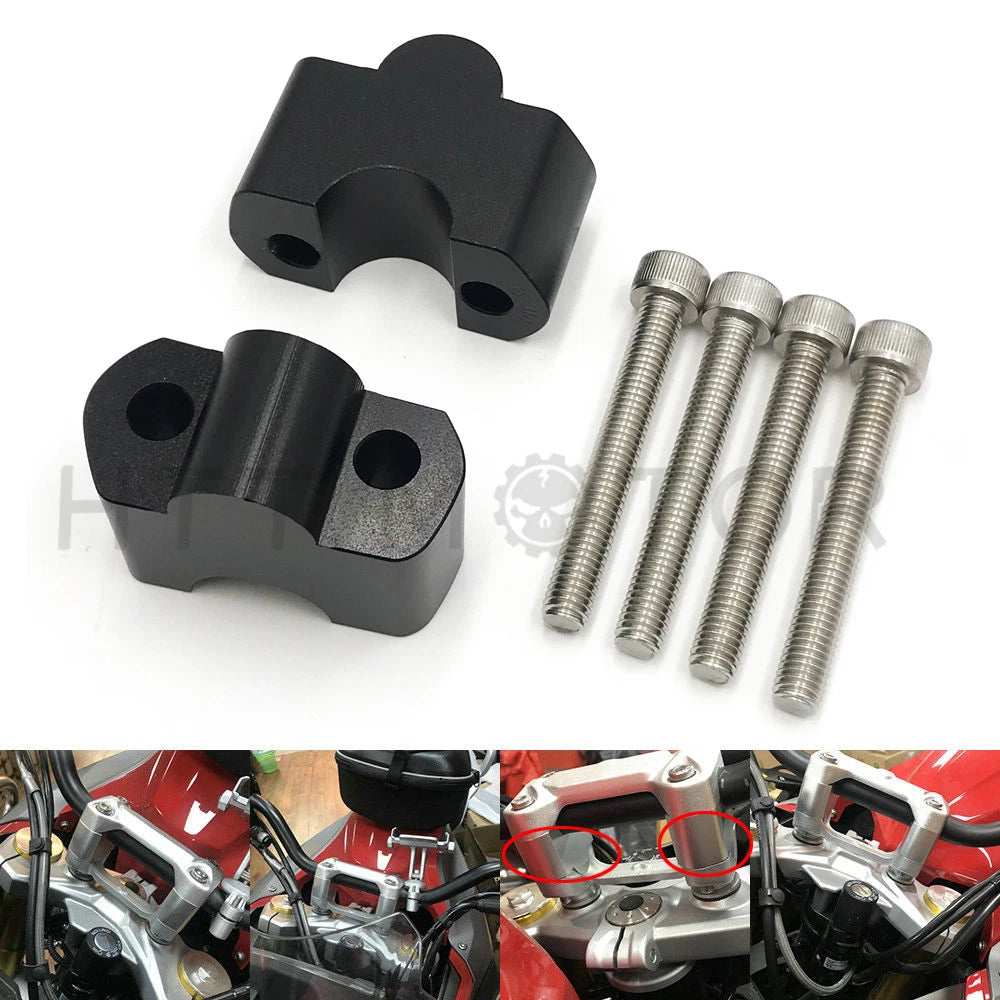 30mm Handlebar Riser Adapters for BMW G310R G310GS (2017–2018)