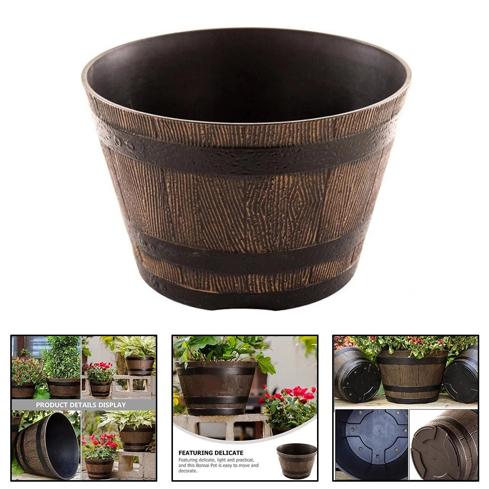 Garden Whiskey Bucket Flowerpot