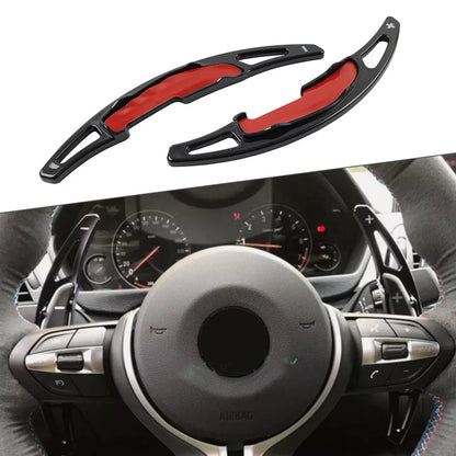Black Steering Wheel Paddle Shifter Extension for BMW M2 M3 M4 M5 M6 X5M X6M