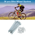 Bicycle Spokes Replacement Set 78mm for 14G 36 Count Wheel (Steel)