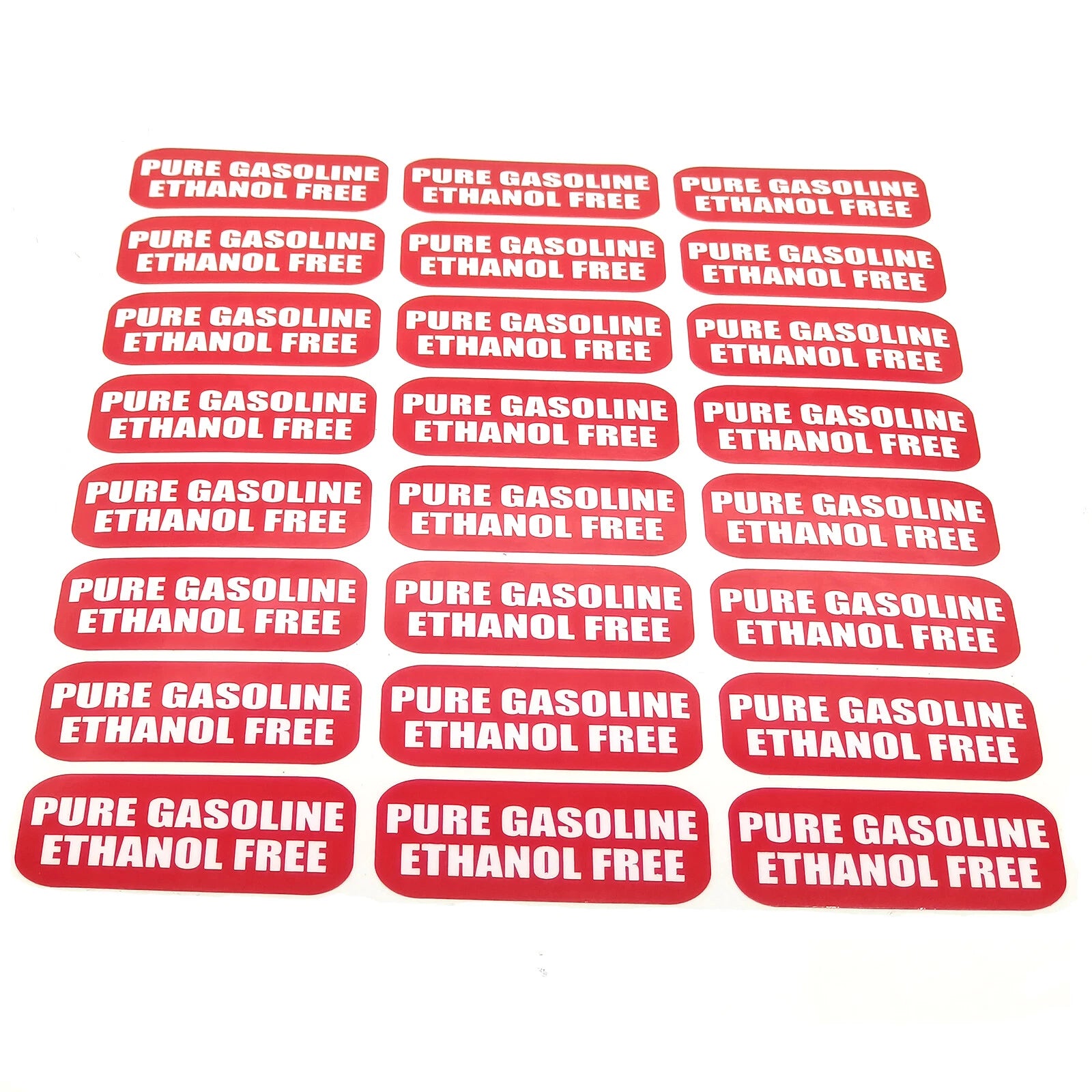 Ethanol Free Sticker for Outdoor Power Equipment (Weather Proof)