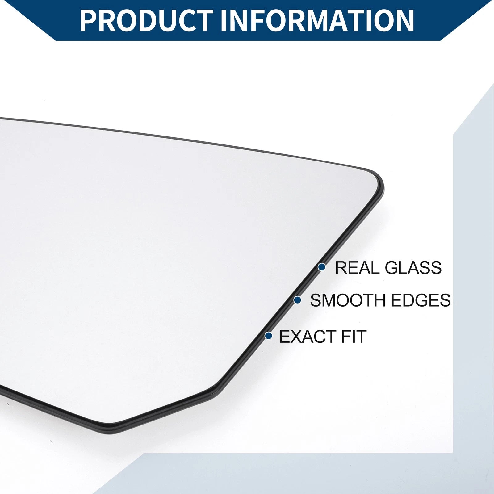 Heated Left Side Mirror Glass Replacement for Chevrolet Traverse (2010–2022)