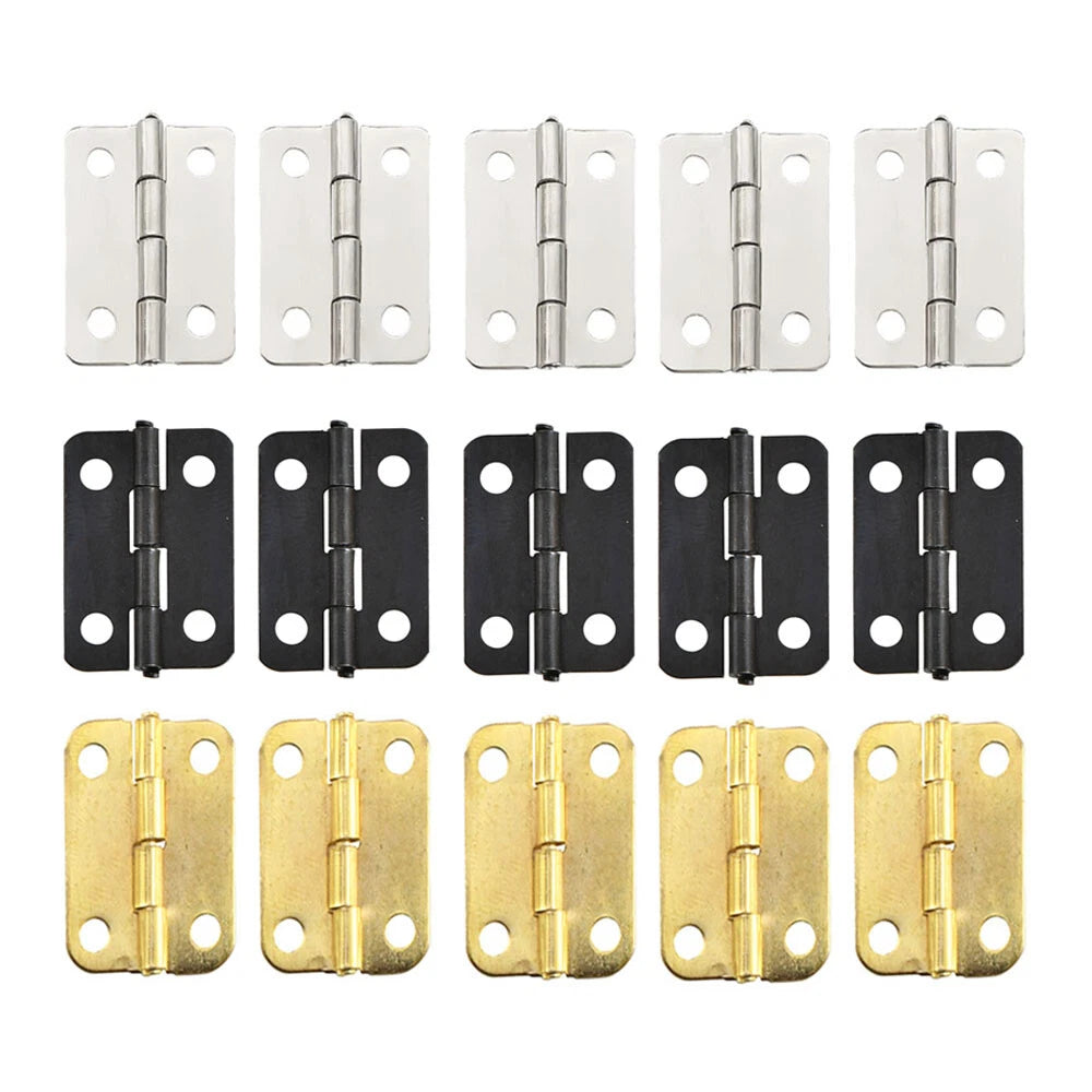 24pcs 23x15mm Furniture Hinge for Jewelry Box Dollhouse Cabinet