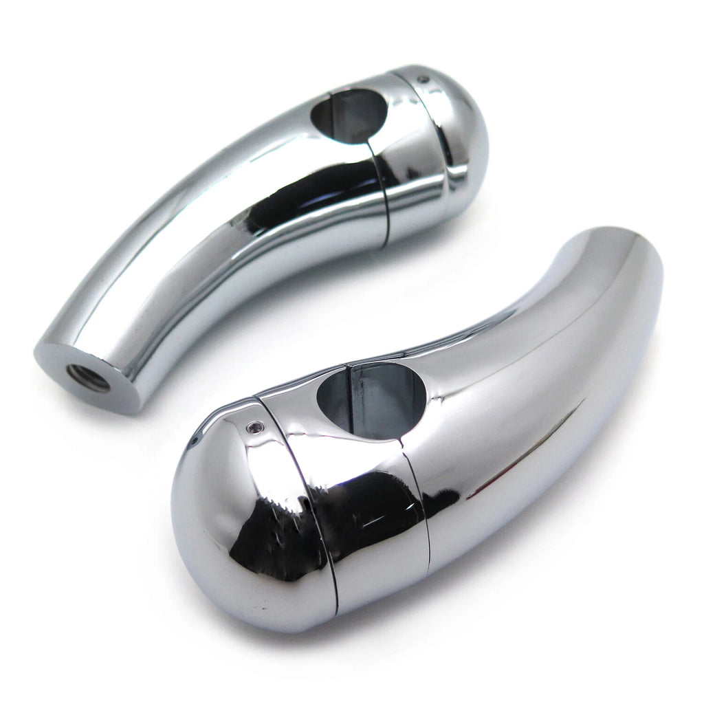 Chrome 7/8" 22mm Handlebar Riser Mounting Clamp for Honda Harley Yamaha