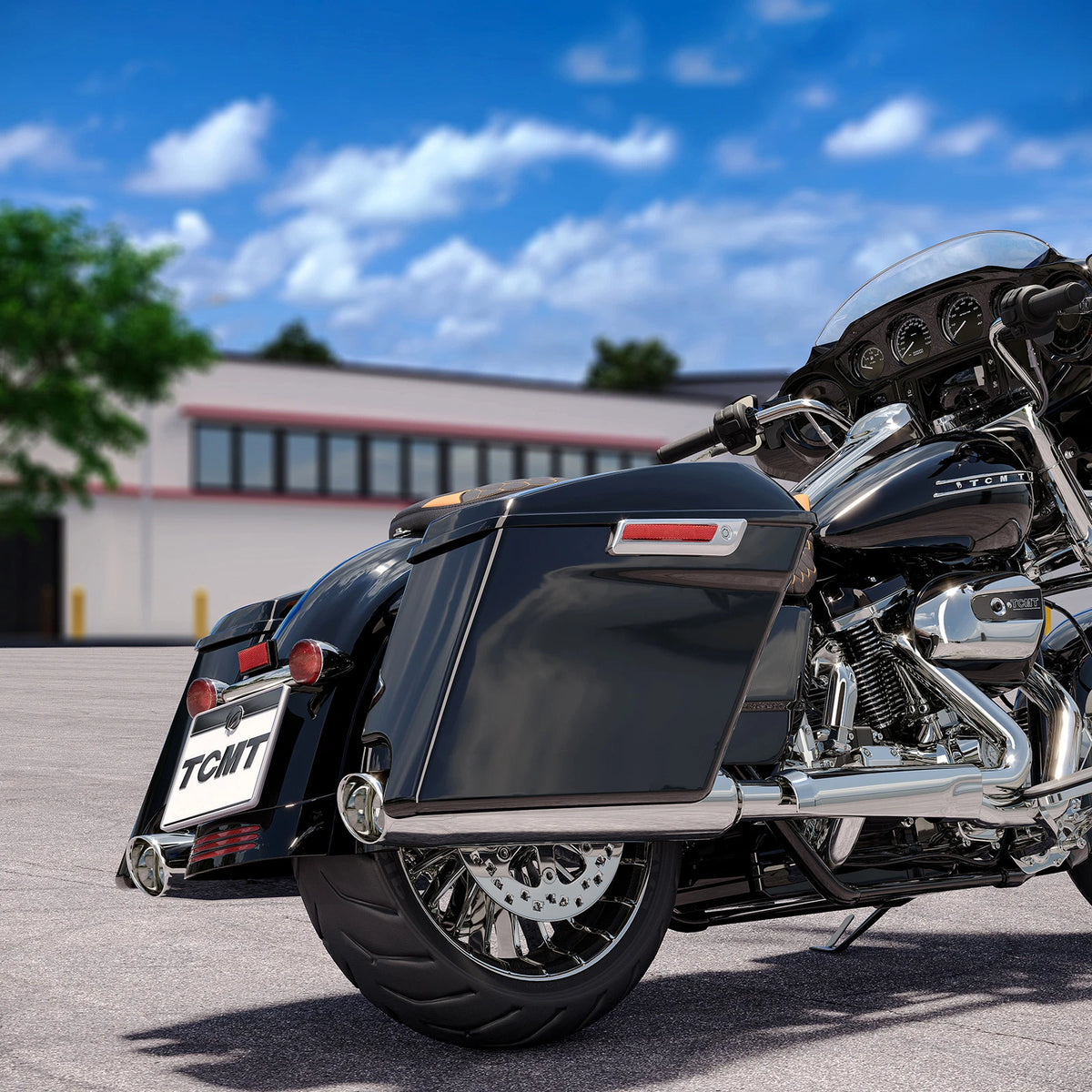 5" Stretched Saddle Bags for Harley Street Road Glide (2014–2024)