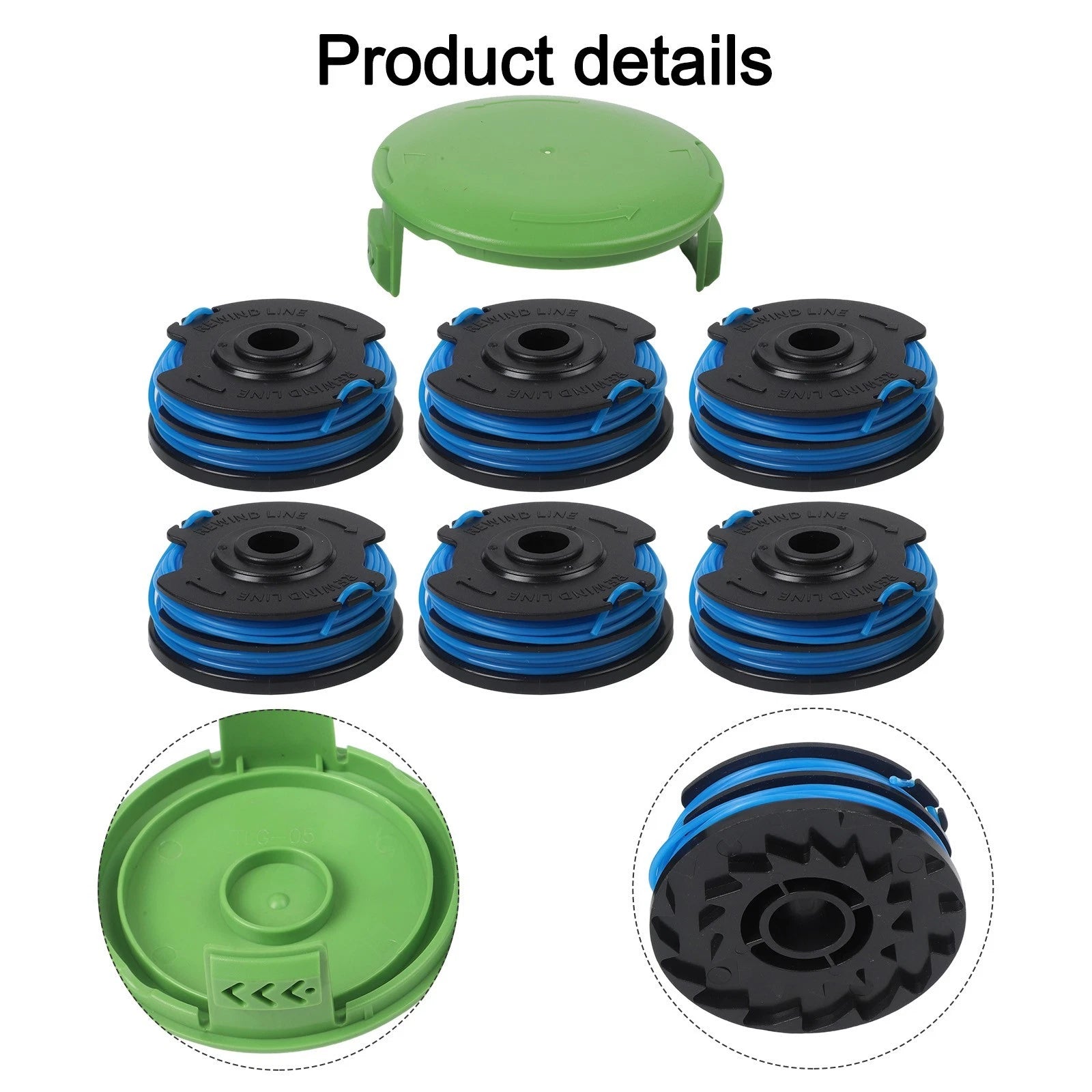 7X Trimming Spools for Greenworks Mowers (Model Specific)
