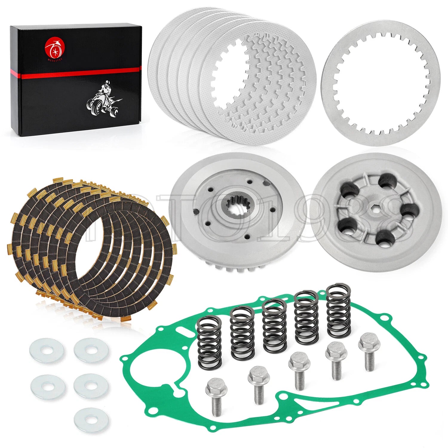 Clutch Plate Kit with Heavy Duty Springs & Gasket for Yamaha V Star 650 (1998–2011)