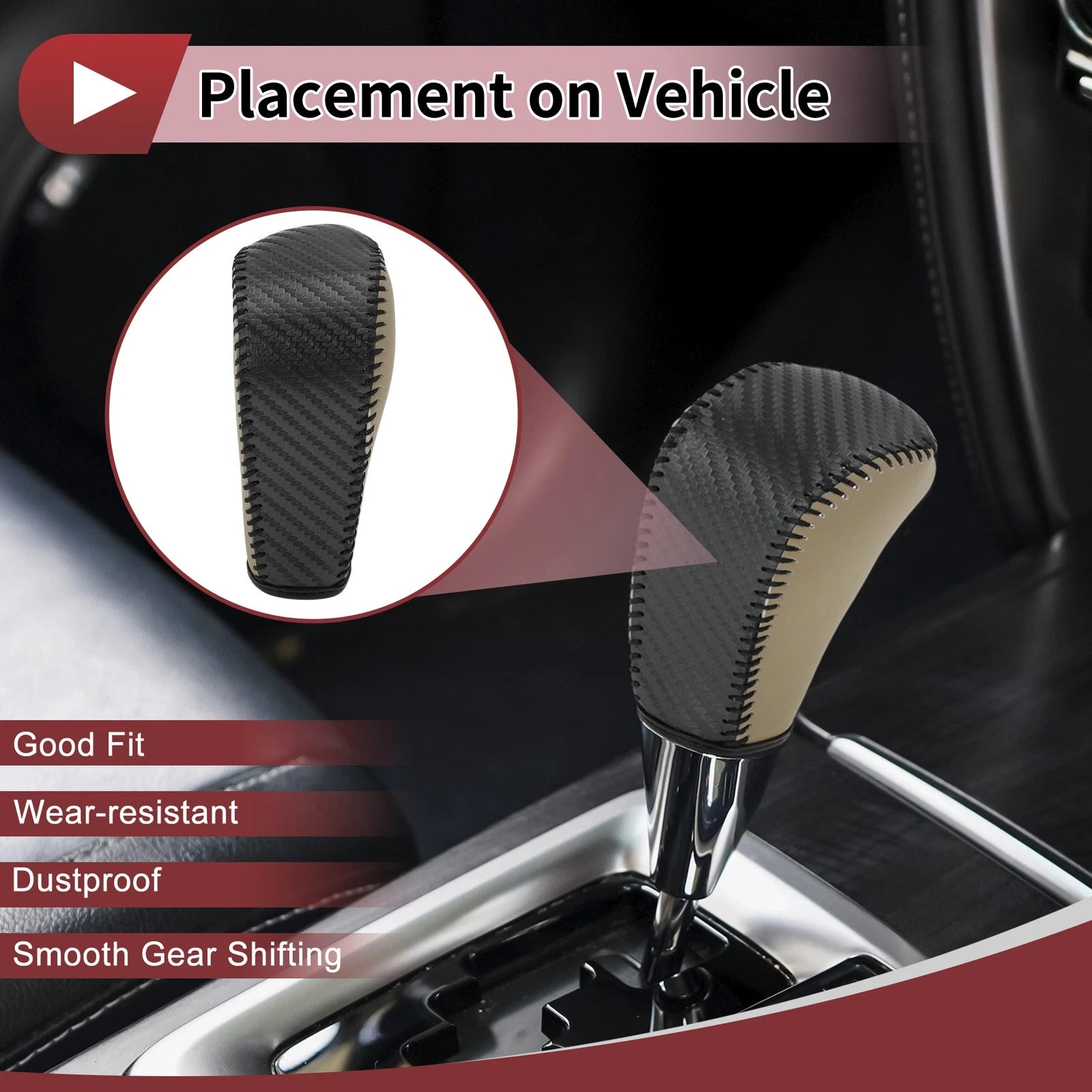 Gear Shift Knob Cover Replacement for BMW 3 Series E90 (2004–2012)
