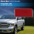 Glove Box Latch for RAM 1500 (2010–2017) Carbon Fiber Red Plastic