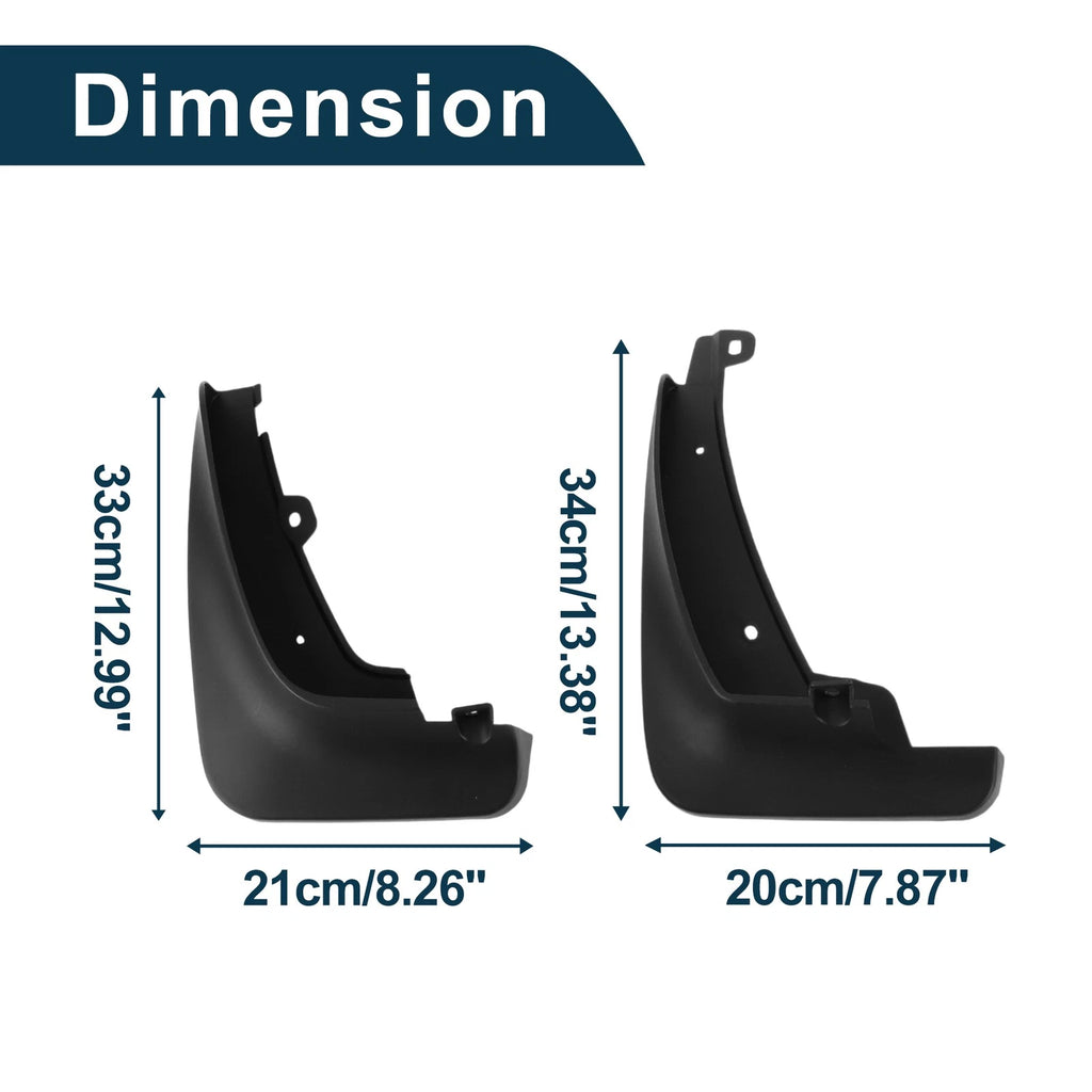 Mud Flaps Splash Guards 1 Set for Volkswagen Tayron (2019–2023)