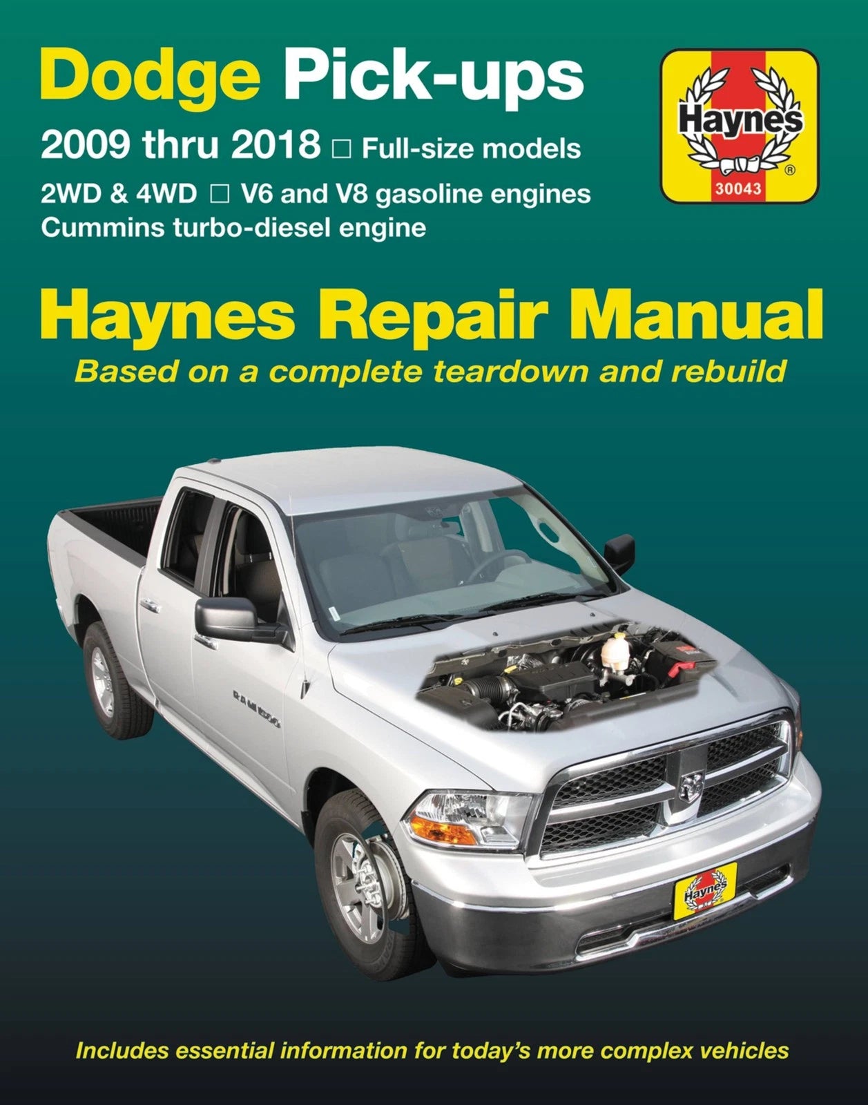 Repair Manual for Dodge/Ram V6 & V8 Pickup (2009–2018)