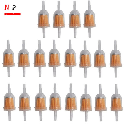 20Pcs Inline Fuel Filter for Small Engine (1/4" 5/16" Line)