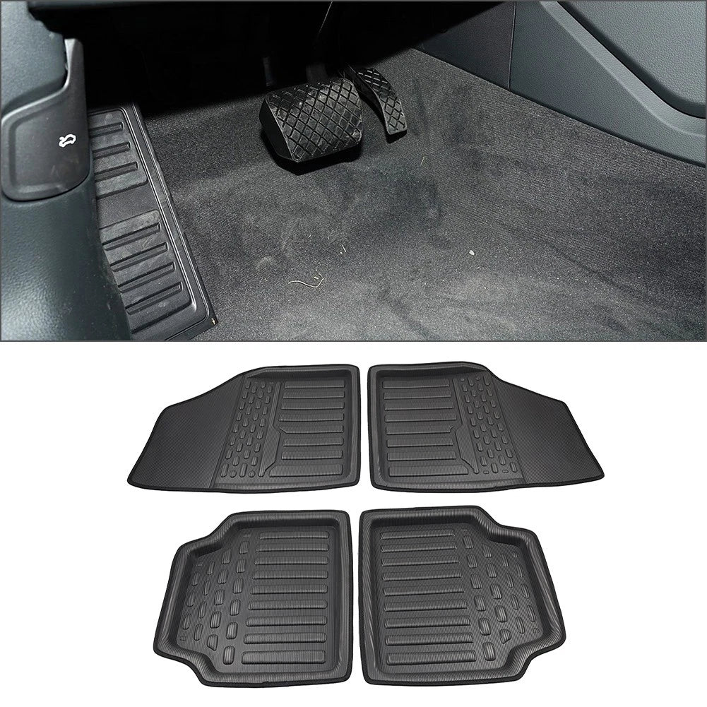 Set of 4 Universal Front Rear Carpet Floor Mats for Car Truck Crossover