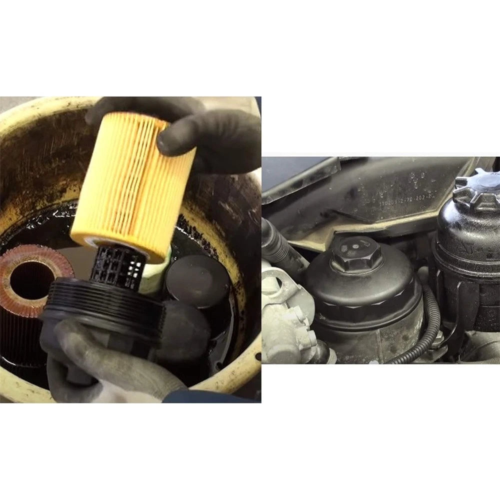 Engine Oil Filter Housing Cover Cap 11421744000 for BMW E36 E39 E46 E53 E85 (1990–2006)