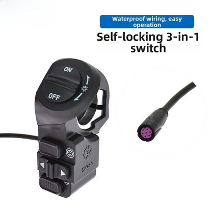 3 in 1 Handlebar Switch for Electric Bike