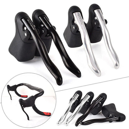 Brake Levers for Road Cyclocross Bike TT Bar End Drop Bar (Black)