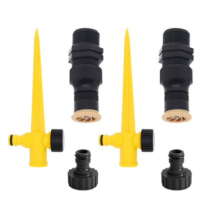 2X 360° Rotation Sprinkler Nozzle for Auto Irrigation System
