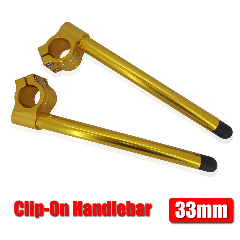 7/8" Clip-On Handlebars for Universal Fit (295mm, 33mm Fork Tubes)