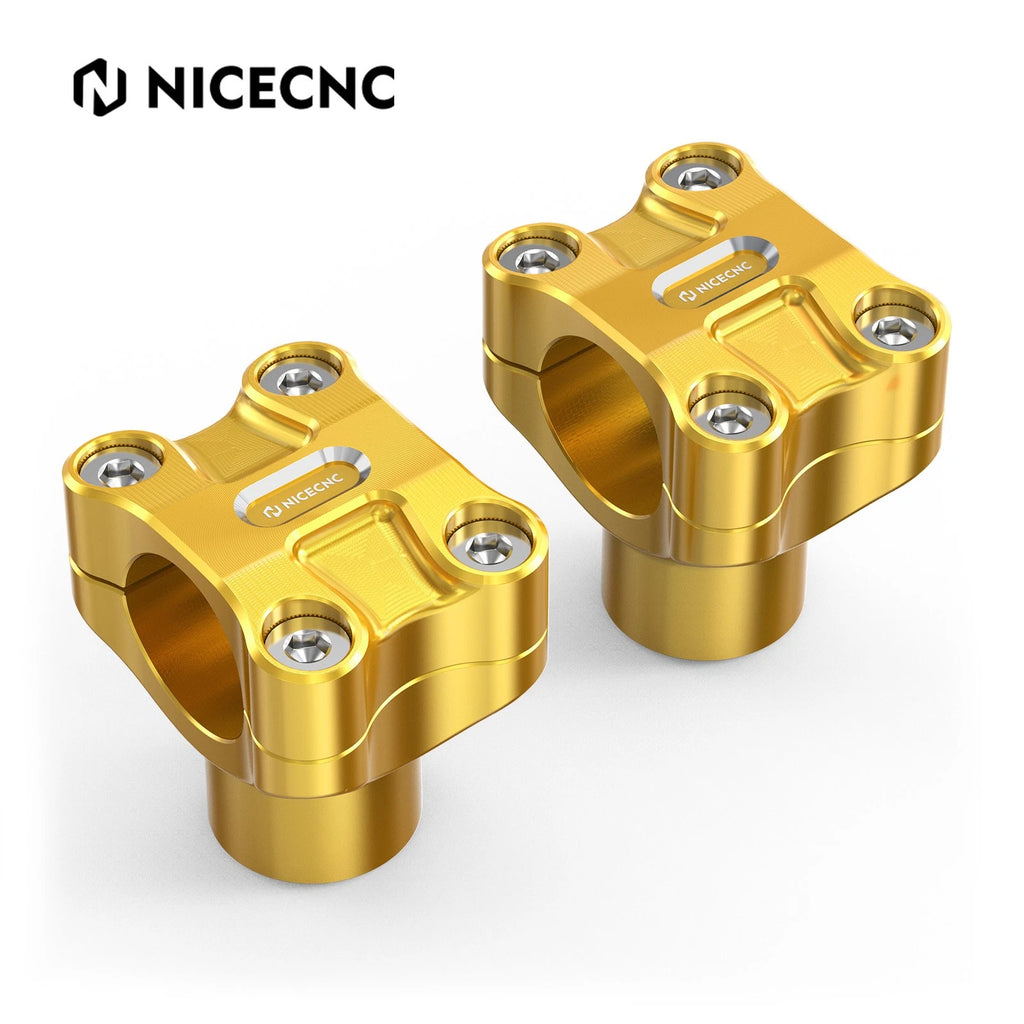 NICECNC 50mm Handlebar Risers for Harley Dyna Fat Bob FXDF (2008–2017)