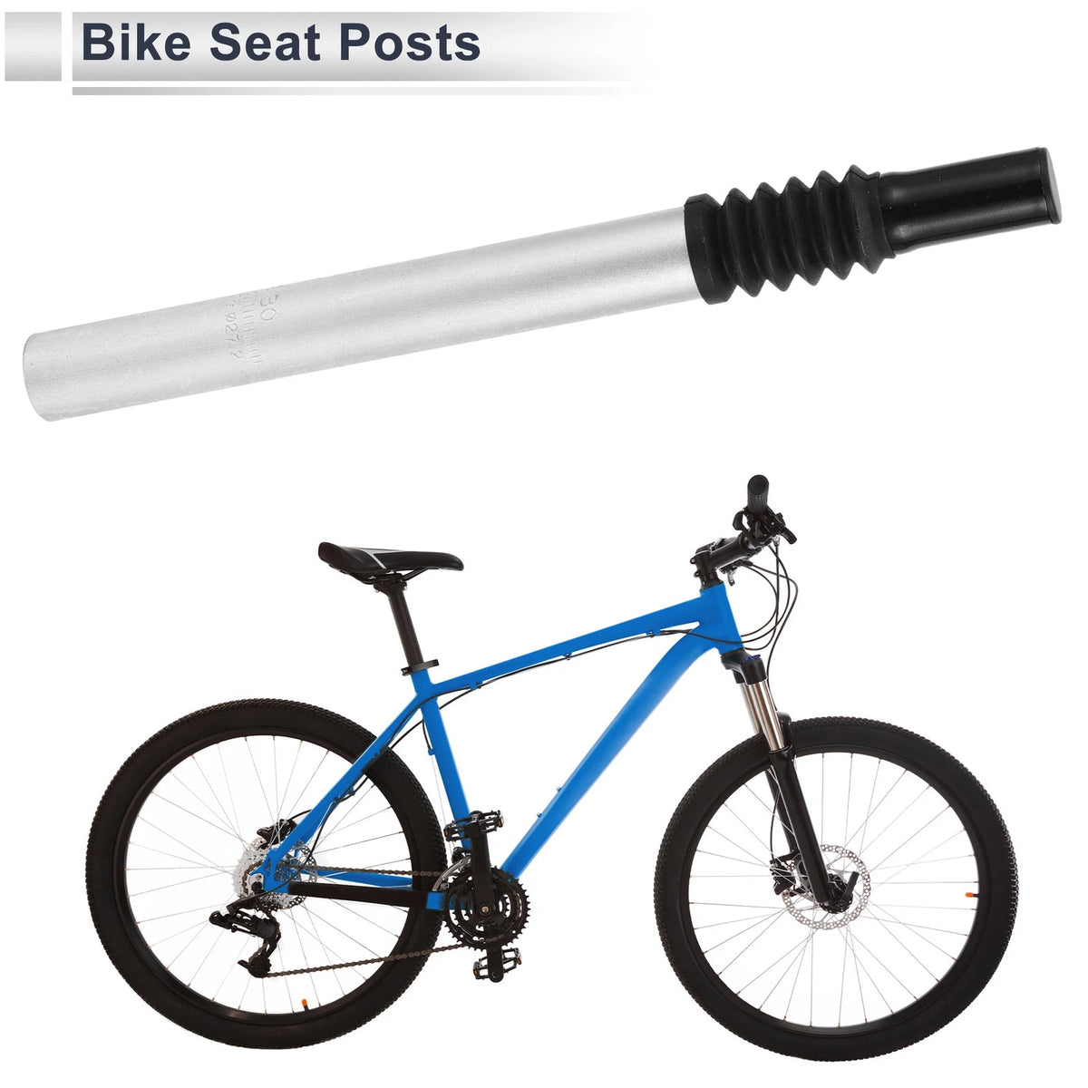 Seat Post Shock-absorbing Aluminum Alloy 27.2x300mm for Bike (All Models)