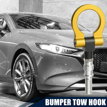 Tow Hook Screw for Mazda 3 (2004–2023) - Gold Tone Round Front Rear Bumper
