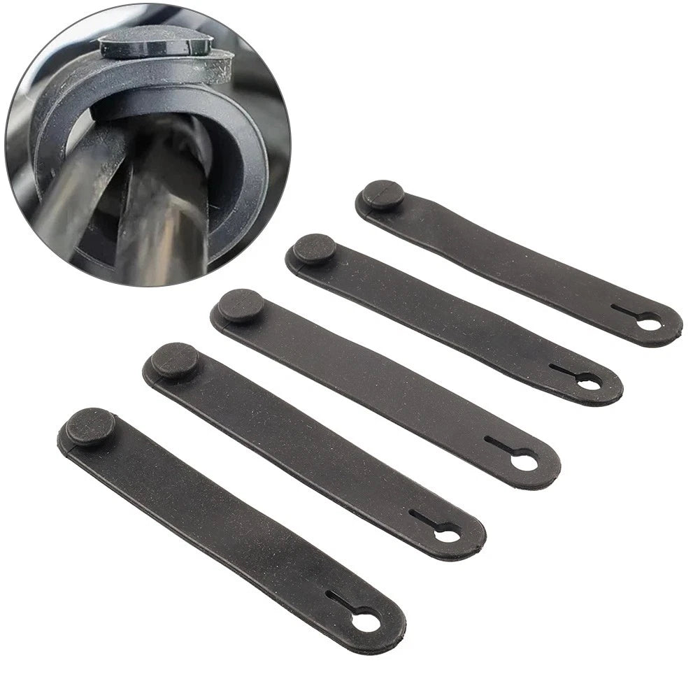 5Pcs Rubber Band for Motorcycle Frame Securing Cable Ties Wiring Harness