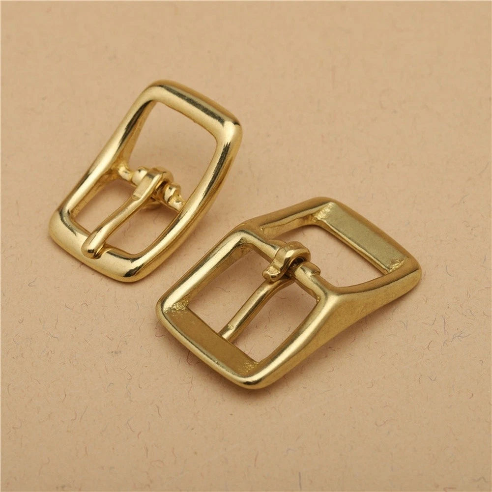 Solid Brass Polished D Ring Buckle for Leather Bands (13mm, 16mm)