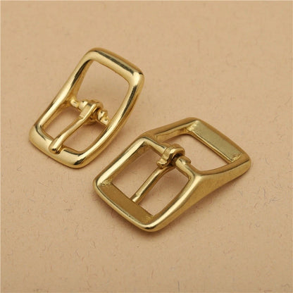Solid Brass Polished D Ring Buckle for Leather Bands (13mm, 16mm)