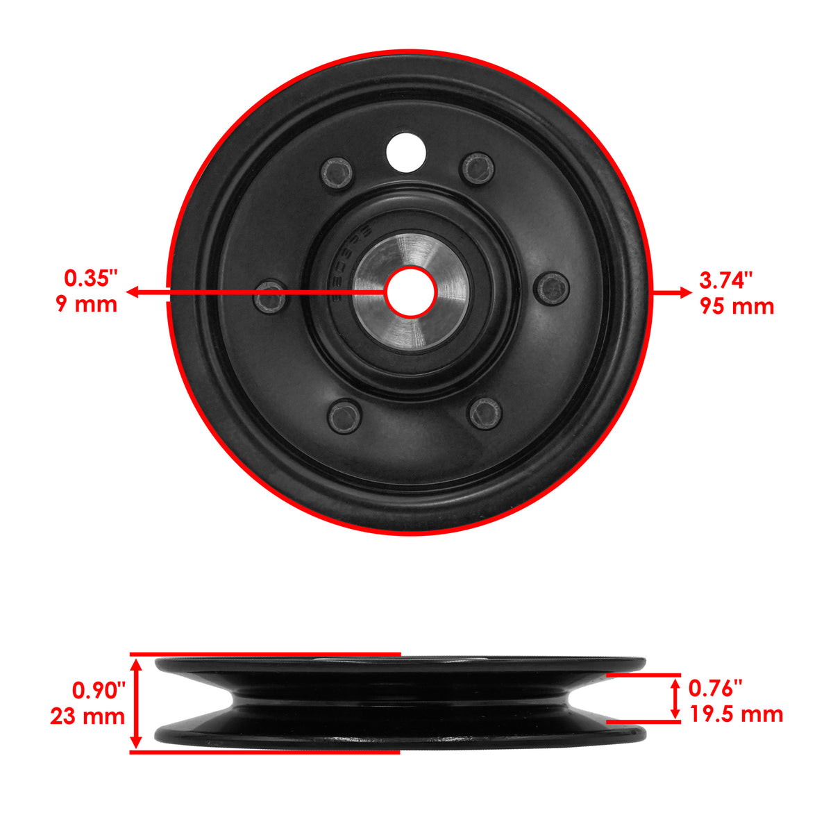 Drive Pulley Replacement for Simplicity 1690021 1690022 (SM) 1690252 (2000–2000)
