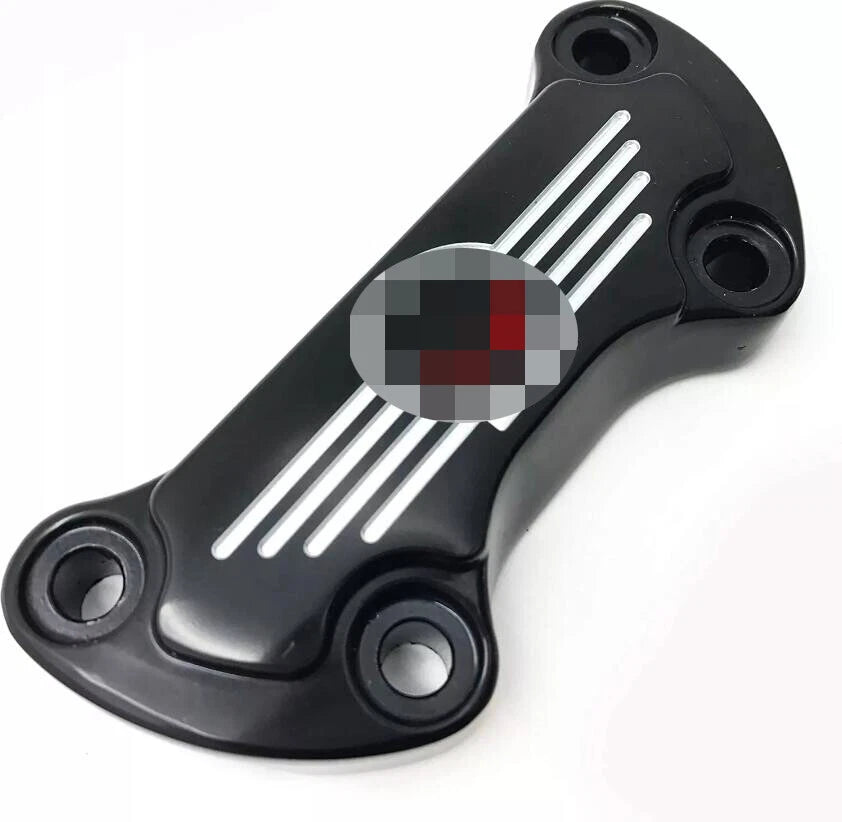 Black Skull Handlebar Clamp Riser for Harley-Davidson XL FX FXR (1974–2006)