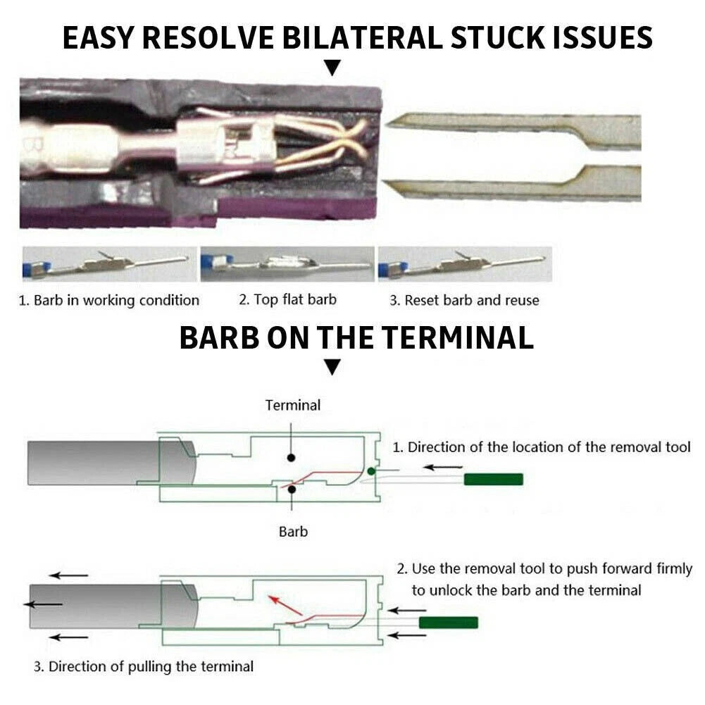 Terminal Pin Removal Tool Set for Automotive Maintenance