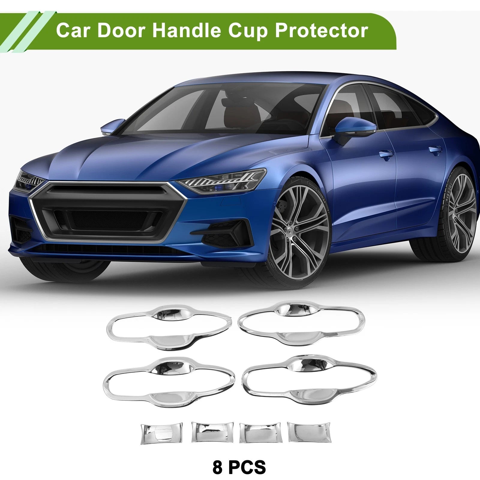 Door Handle Cup Protector for Toyota Camry (2018–2024) Chrome 8 Piece Set