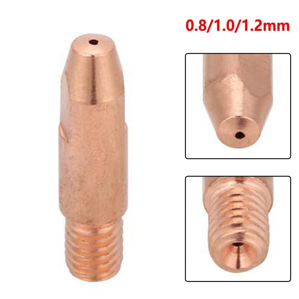 Copper Contact Tip M6 for Binzel 24KD MIG/MAG Welding Torch (0.8/1.0/1.2mm)