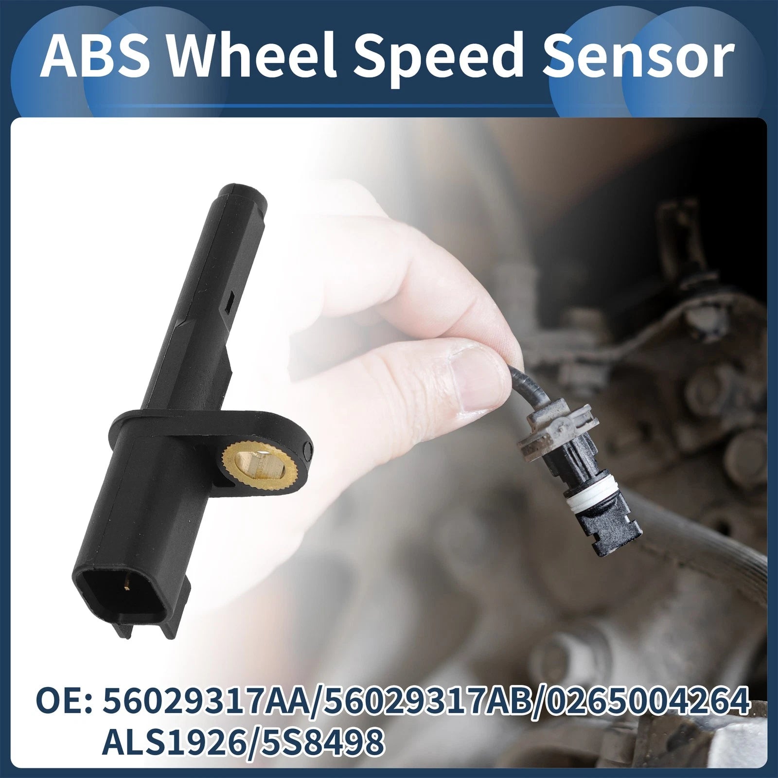 ABS Wheel Speed Sensor Rear for Chrysler Aspen (2007–2009) Replacement