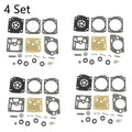 Set of 4 Chainsaw Carburetor Gasket Rebuild Kit for Husqvarna K750 K760 (N/A)