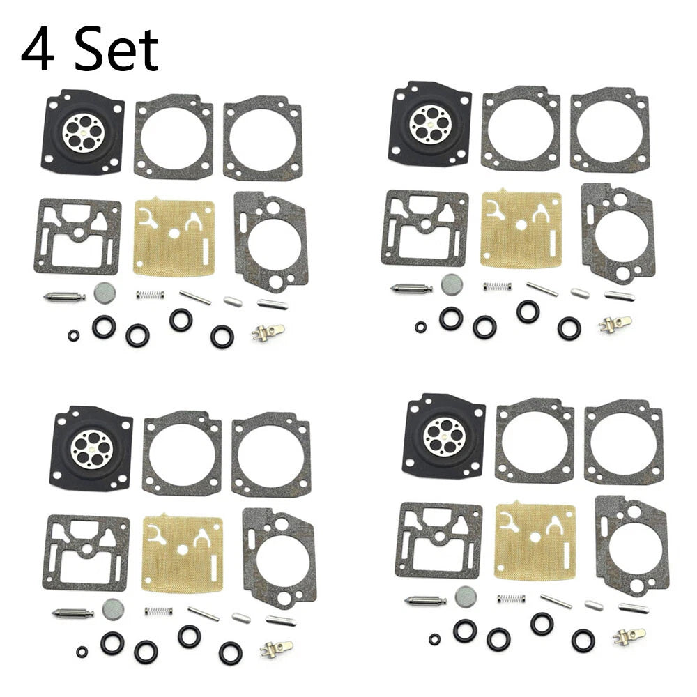 Set of 4 Chainsaw Carburetor Gasket Rebuild Kit for Husqvarna K750 K760 (N/A)