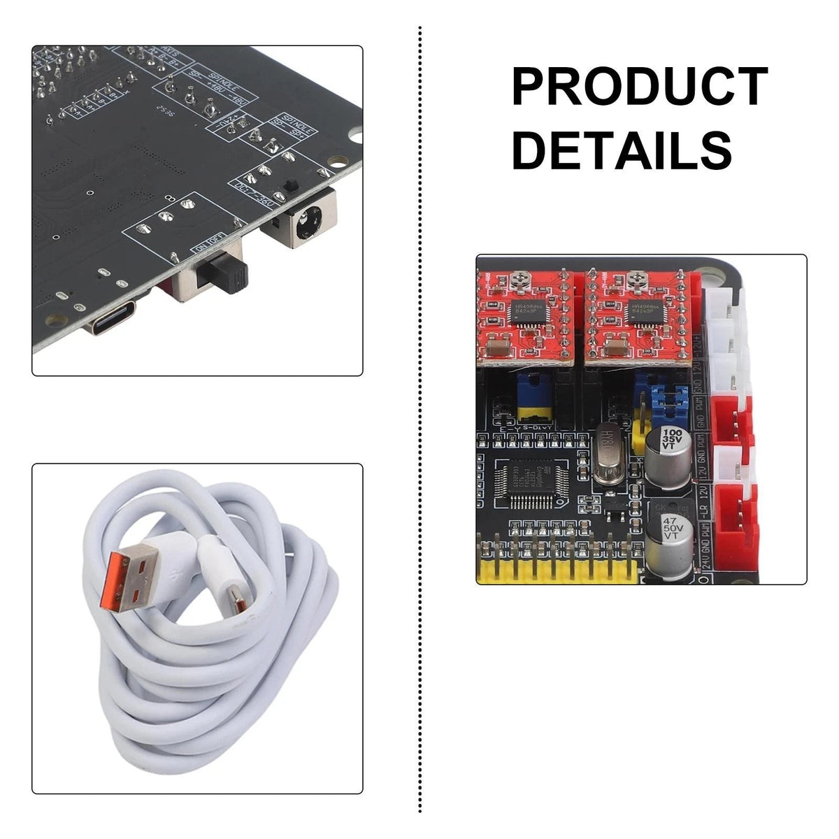 CNC GRBL Board for XYZ Stepper Motor Double Y-axis Performance