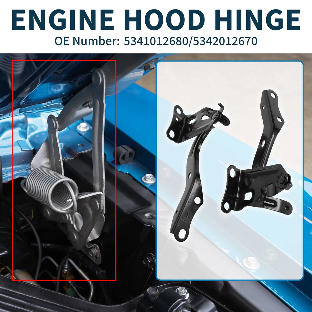 Hood Hinges Front for Toyota Corolla 2019–2021 Bonnet Hinge Bracket Pair