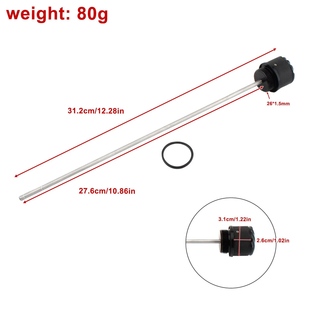 Oil Dipstick Plug for BMW R 45 65 80 100 (1978–1996) Black