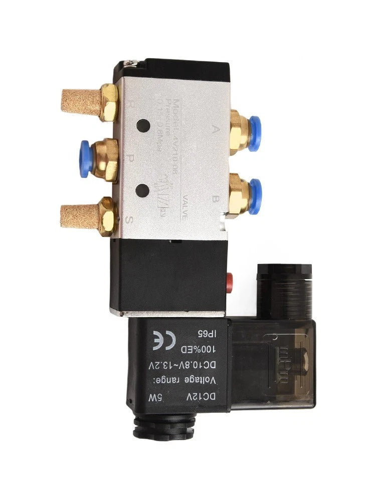 5 Port 2 Position Solenoid Valve Model 4V21008 DC 12V Operation