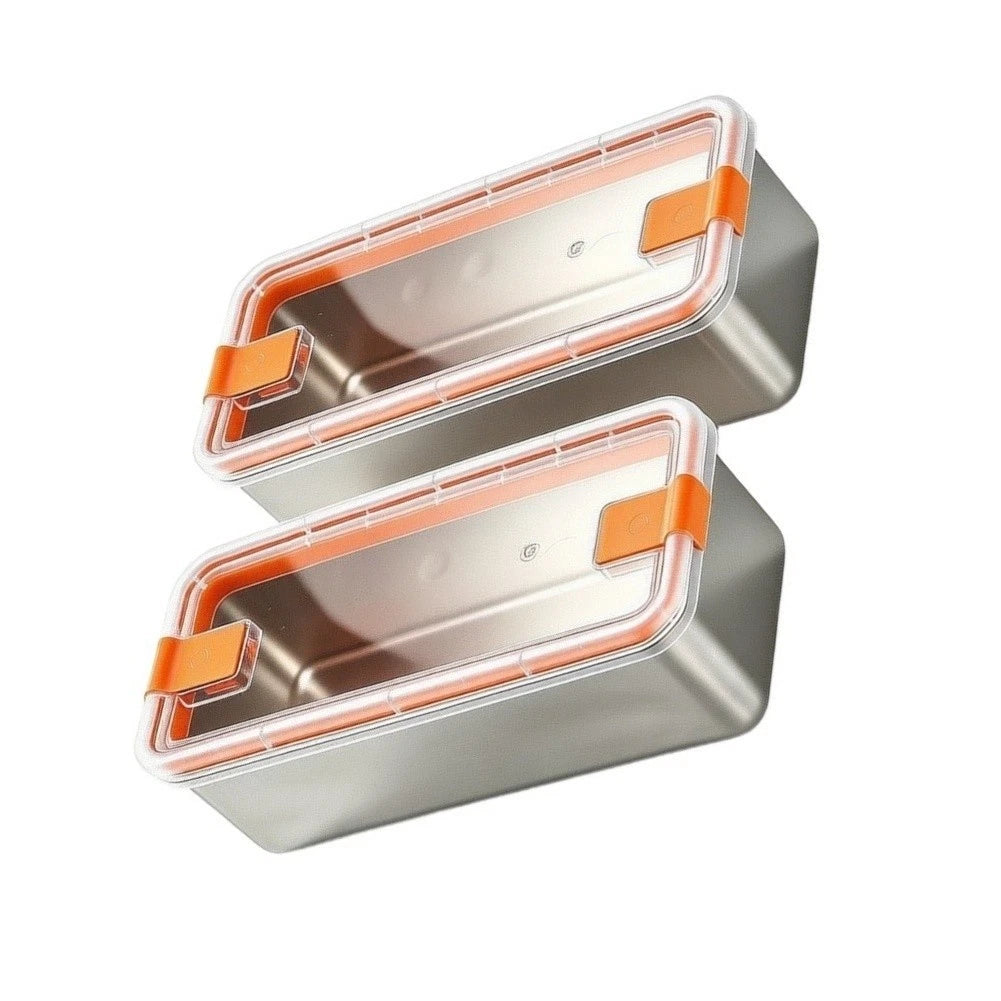 Stainless Steel Cheese Storage Bin for Kitchen